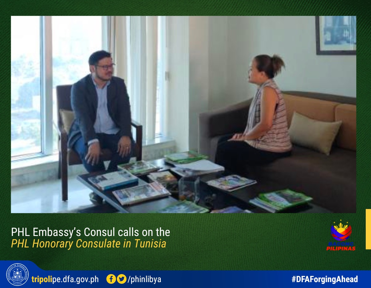16 Oct 2024 PHL Embassys Consul calls on the Consulat Général des Philippines en Tunisie