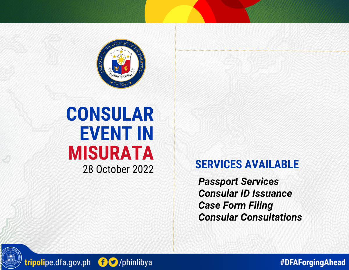 Consular Event Misurata 28 Oct 2022