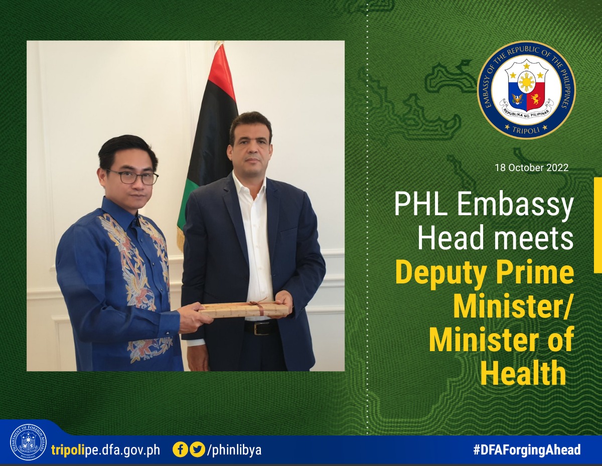 PHL Embassy Head meets Minister of Health