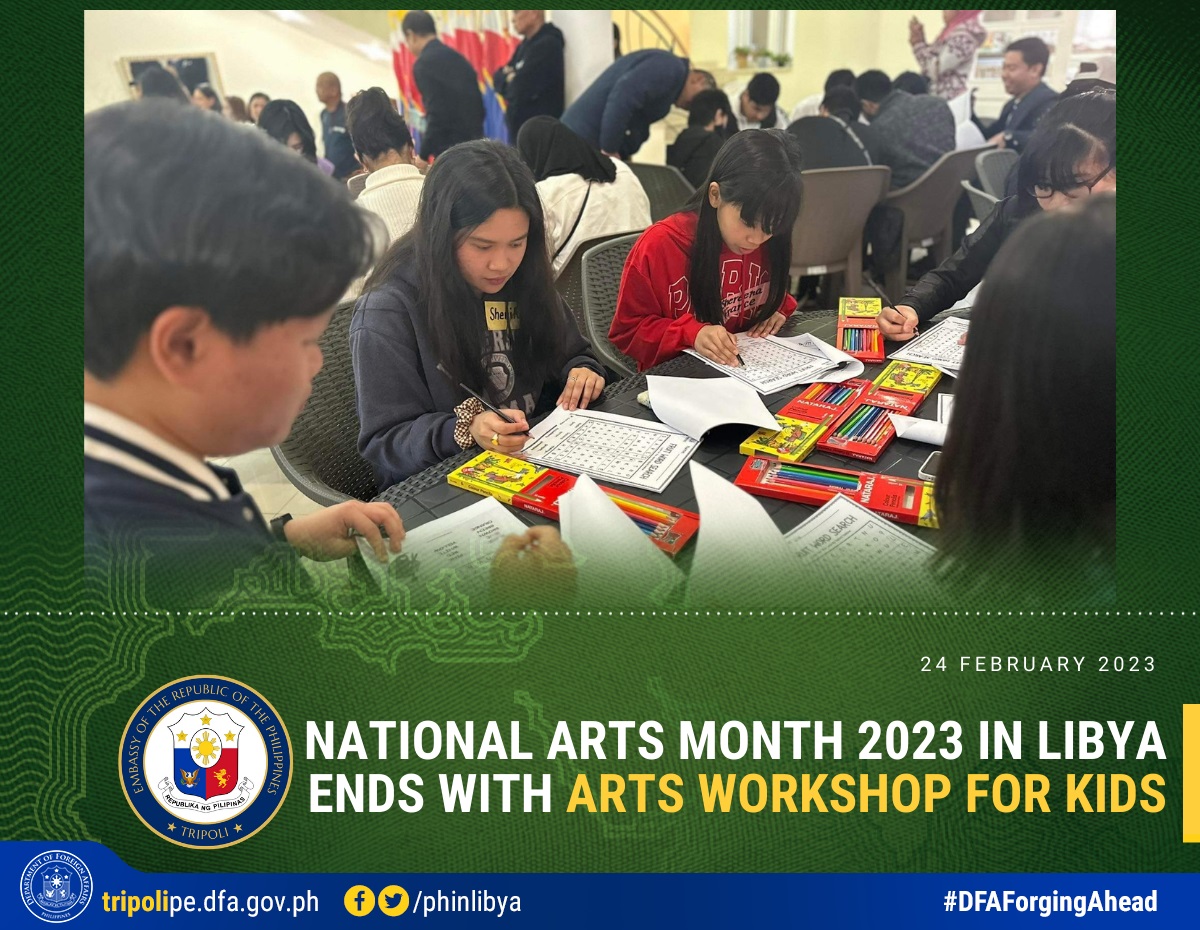 National arts Month 2023 in Libya Ends with Arts Workshop for Kids 2