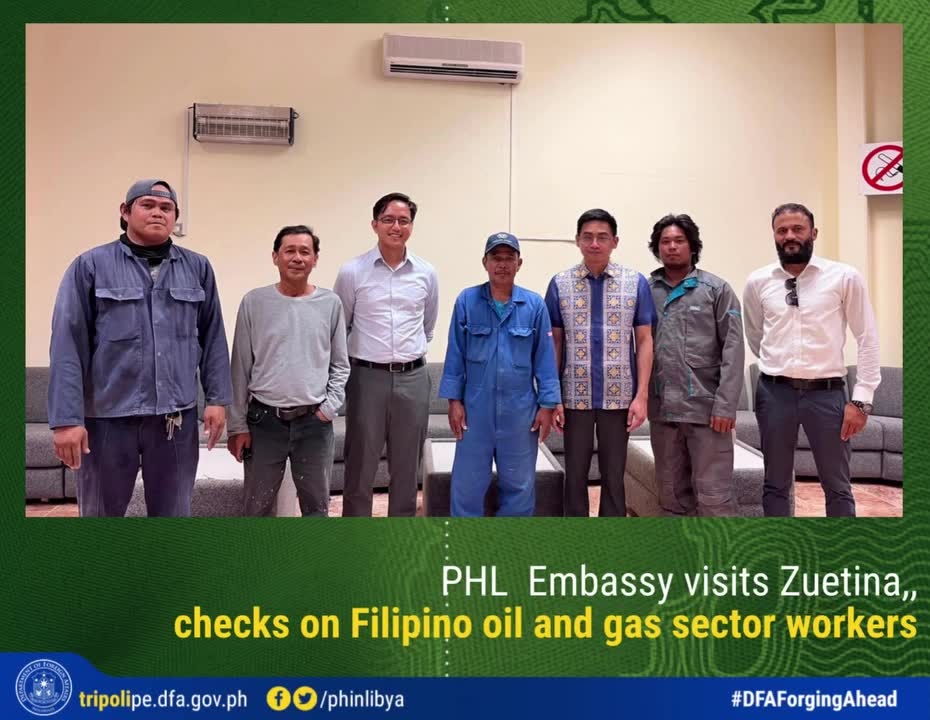 PHL Embassy visits Zueitina checks on Filipino oil and gas sector workers