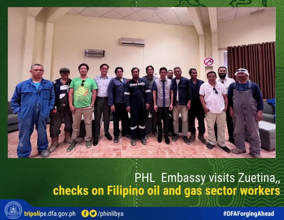 PHL Embassy visits Zueitina checks on Filipino oil and gas sector workers 1