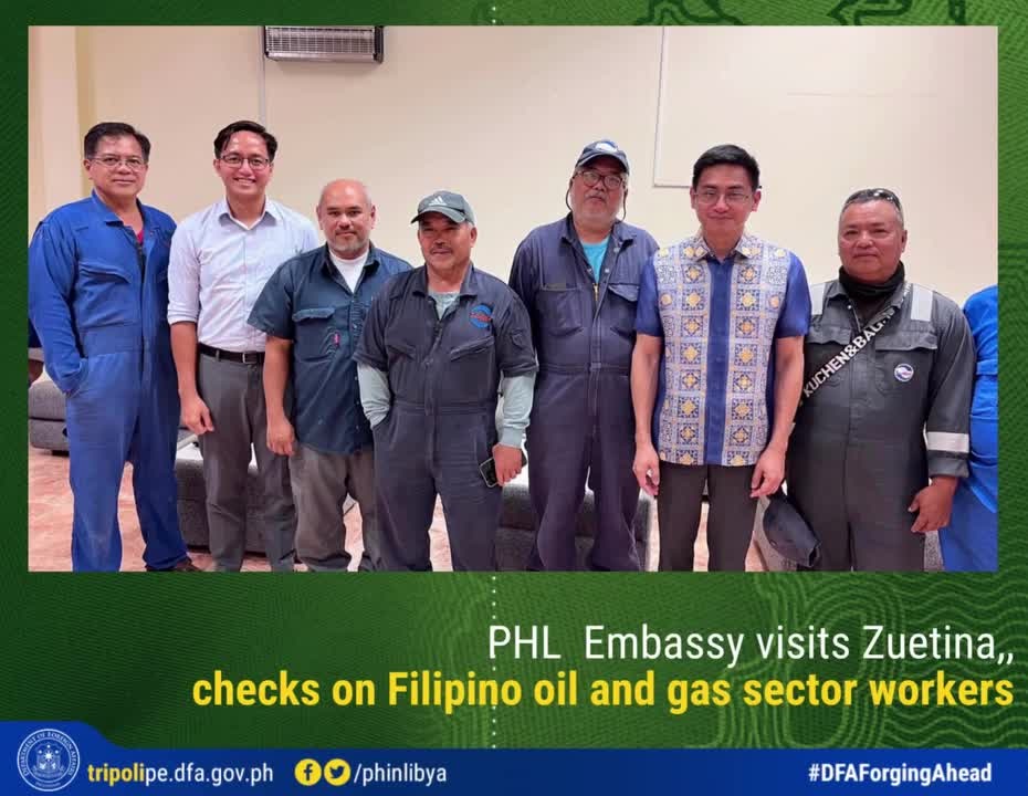 PHL Embassy visits Zueitina checks on Filipino oil and gas sector workers 2
