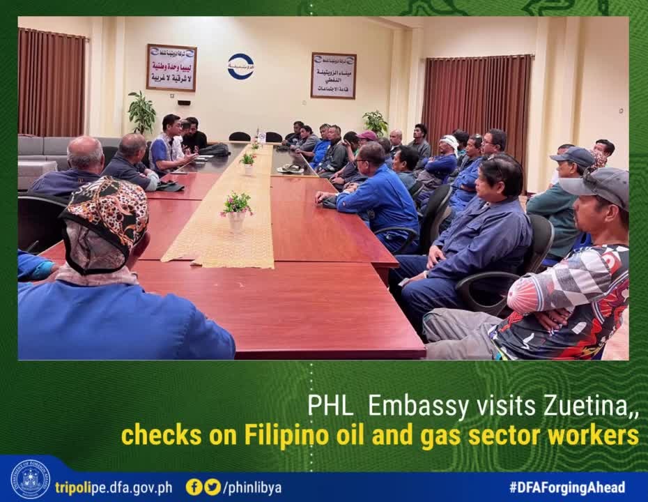 PHL Embassy visits Zueitina checks on Filipino oil and gas sector workers 3